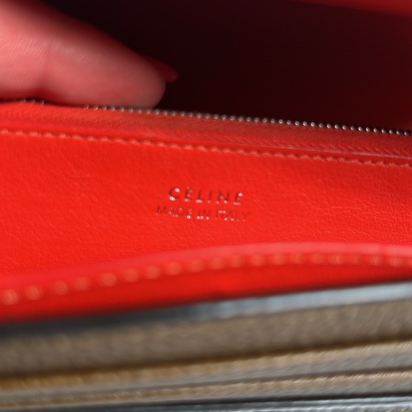 Celine wallet. Made In Italy. So 7.75”x 4”x1”. Would love great on a chain. - Picture 9 of 9